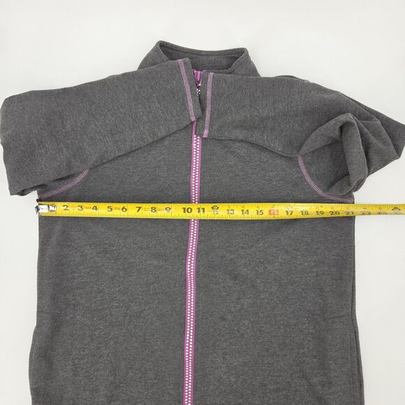 Quacker Factory Fleece Jacket Womens Size Medium Full Zip Mock Neck Fall Winter - Picture 8 of 10